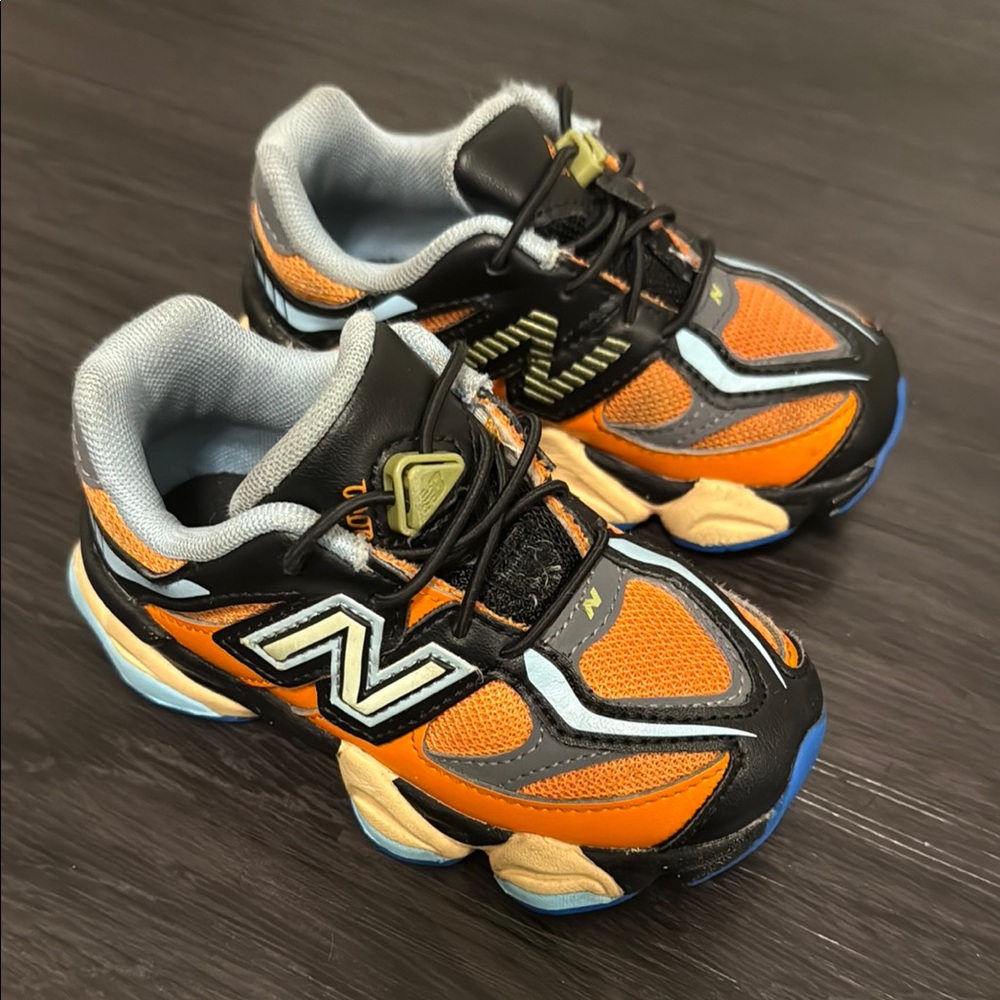 Toddler New Balance 9060 - Orange and Black Sneakers